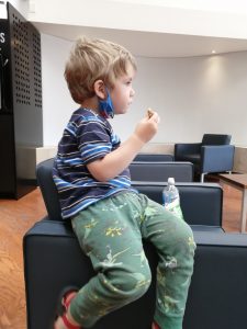 Photo of Victor on galleta break