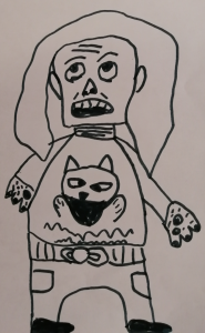 Marker drawing of papa by Victor
