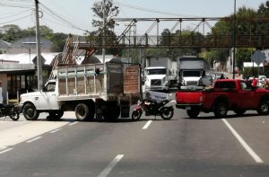 Photo of roadblock