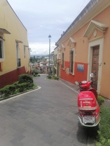 Photo: Looking down street in Xalapa Art's Disctrict